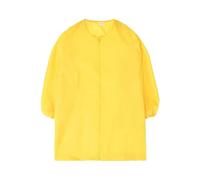 Pitycbo Grembiule da Pittura per Bambini, Camice da Pittura per Bambini, Grembiule Impermeabile a Tinta Unita con Cerniera Frontale per Cucinare E Lavori Manu, Giallo M