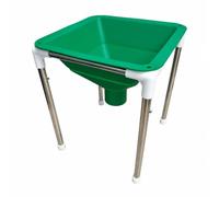 Pitycbo Imbuto Pieghevole in Silicone con Vassoio Quadrato Resistente Al Imbuto con Vassoio Ricevente e Beccuccio Antiaderente, Verde