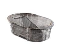 Pitycbo Lavabo Lavanderia con Asse Incorporata Bacinella per Lavaggio Vestiti Vaschetta Pulizia Portatile Contenitore PP Resistente All’usura Adatto a Student, Grigio