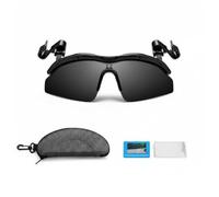 Pitycbo Occhiali da Golf Polarizzati Clip Cappello Flip Up con Lenti Polarizzate Contrasto Migliorato Protezione Uva Uvb Fissaggio Sicuro Doppia Clip
