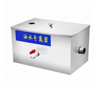 Pitycbo Separatore Grasso e in Acciaio Inox Compatto Separatore di Grasso con Valvola di Scarico Anteriore Ermetico per Ristoranti, Stile A