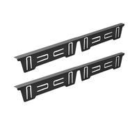 Pitycbo Set di 2 Coperture per Pannelli Del Piano Cottura, Lunghezza Regolabile tra Piano di Lavoro E Rubinetto Della Cucina, Nero