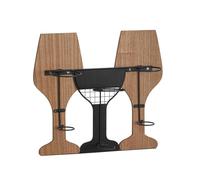 Pitycbo Supporto Da Parete per Bottiglie, Supporto Da Parete per Un Massimo di 3 Bottiglie, Versatile Portabottiglie Sospeso per Soggiorno, Bar