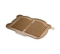 Pitycbo Tappetino in silicone per asciugatura piatti, 35x25 cm, per lavello o piano cucina, Marrone