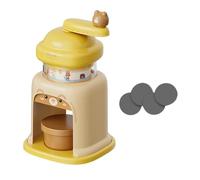 Pitycbo Tritaghiaccio Manuale Macchina per Granite Frullatore di Ghiaccio Portatile con Manovella a Leva E Design Igienico Facile Da Pulire Adatto per Casa R, Giallo con 1 Ciotola