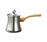 Pitycbo Turkish Coffee Pot Robusta Caffettiera in Acciaio Inox Durevole Caffettiera Turca per Piano Cottura, Uso Quotidiano, 720ML