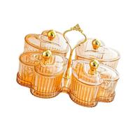 Pitycbo Vassoio Cuore Diviso Contenitore Snack Dolci Piatti Servire Ciotole Removibili Materiale PS Elegante Adatto per Feste Intrattenimento RIS, Orangina