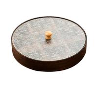 Pitycbo Vassoio Portavivande con Scompartimenti Piatto Da Dessert con Coperchio Contenitore per E Biscotti Design Farmhouse Adatto per Casa Caff, 30 Cm X 30 Cm X 4 Cm