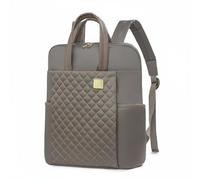 Pitycbo Zaino Donna da Viaggio per Notebook Borsa PC Oxford PU Interno Organizzato Tasche Esterne Separazione Oggetti Adatto per Studio Lavoro Spostamenti Weekend Fuori Porta, Khaki 763