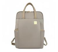Pitycbo Zaino Donna da Viaggio per Notebook Borsa PC Oxford PU Interno Organizzato Tasche Esterne Separazione Oggetti Adatto per Studio Lavoro Spostamenti Weekend Fuori Porta, Khaki