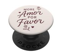Più Amor Por Favor Carino Romantico Spagnolo Citazione PopSockets PopGrip Adesivo