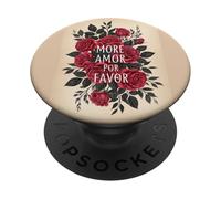 Più Amor Por Favor Roses Spagnolo Amore San Valentino PopSockets PopGrip Adesivo