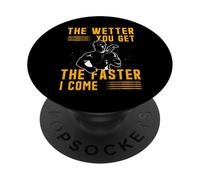 Più bagnato si ottiene il più veloce I come Adult Humor Plumber PopSockets PopGrip Adesivo