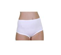 Piu Bella Mutanda Culotte Slip Vita Alta Donna Taglie Forti 3XL-8XL (Bianco, 5XL (EU 68/70))