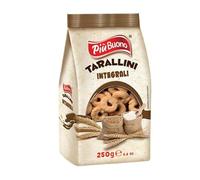Più Buono Tarallini vari gusti, 250g (INTEGRALI)