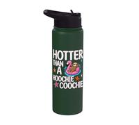 Più caldo di un Hoochie Coochie Divertente Virale Estate Bradipo Stainless Steel Insulated Water Bottle