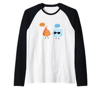 più Caldo Fire Cooler Cube Ice Cute Kawai Dichiarazione Divertente Maglia con Maniche Raglan