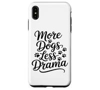 Più Cani Meno Dramma Amante Dei Cani Dire Divertente Amante Custodia per iPhone XS Max