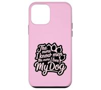 Più conosco gli uomini e più amo il mio cane Pink Paw Lover Custodia per iPhone 12 mini