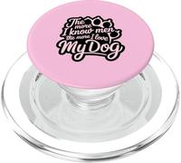 Più conosco gli uomini e più amo il mio cane Pink Paw Lover PopSockets PopGrip per MagSafe