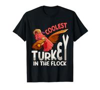 più Cool Turchia in La Città Camicia Ringraziamento Dabbing Turchia Maglietta con Stampa Grafica Economica