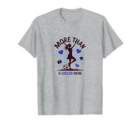 più di Una Mamma di Calcio: superuomo Multitasking Maglietta, Uomo, Grigio Melange, L