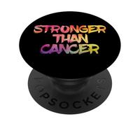 Più forte del cancro Regalo di sostegno per i sopravvissuti PopSockets PopGrip Adesivo