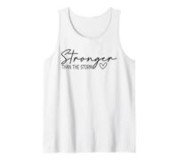 più Forte della Tempesta Cuore Moderno Detto Positivo Canotta