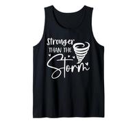 più Forte della Tempesta Cuore Moderno Detto Positivo Canotta