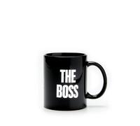Più Forty +40 Mug Ceramica con Manico 32,5 Cl Stampa "The Boss" Nera