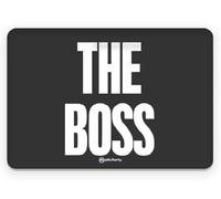 Più Forty +40 Tovaglietta in PP 45 x 30 Cm Stampa "The Boss" Bianco Nero