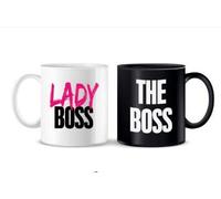 PIU' FORTY Coppia tazzine Lady Boss e The Boss