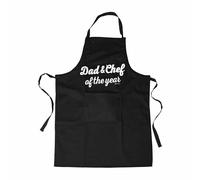 PIU' FORTY GREMBIULE DA CUCINA 100% COTONE SCRITTA DAD & CHEF OF THE YEAR