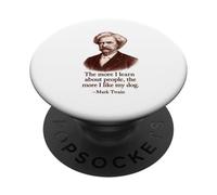 Più imparo sulle persone più come il mio cane PopSockets PopGrip Adesivo