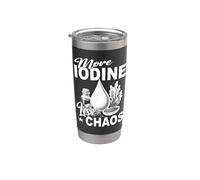PIÙ IODIO MENO CAOS Salute della tiroide Minerale Nutriente Kelp Bicchiere termico in acciaio inox doppia parete