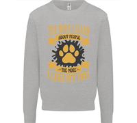 Più Mi Piace Il Mio Cane Maglione Divertente Uomo