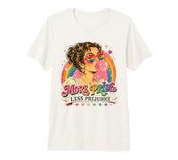 più Orgoglio Meno Pregiudizio LGBT Gay Lesbian Support Art Maglietta Premium