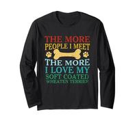 Più persone che incontro I Love My Soft Coated Wheaten Terrier Maglia a Manica