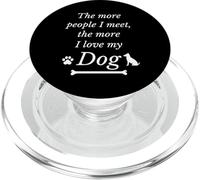 Più persone che incontro, più amo il mio cane PopSockets PopGrip per MagSafe