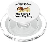 Più persone incontro, più amo il mio cane carino slogan PopSockets PopGrip per MagSafe