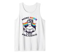 PIÙ PRIDE LESS PREJUDICE Jane Austen LGBT Occhiali da sole Meme Canotta