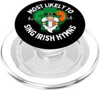 Più probabile cantare un inno irlandese Shamrock giorno di San Patrizio PopSockets PopGrip per MagSafe