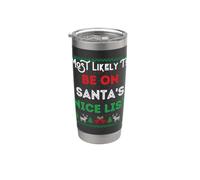 Più probabile che sia sulla bella lista di Babbo Natale maglione divertente Bicchiere termico in acciaio inox doppia parete
