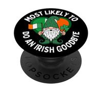 Più Probabilmente Fare Un Addio Irlandese Gnome San Patrizio PopSockets PopGrip Adesivo