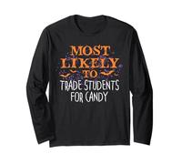 Più Probabilmente Gli Insegnanti Di Halloween Scambia Gli Studenti Per Candy Maglia a Manica
