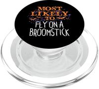 Più Probabilmente Halloween Volare Su Un Broomstick Matching PopSockets PopGrip per MagSafe
