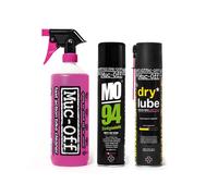 Muc Off Wash Protect Dry Weather Lube Kit Cleaner Nero Black