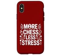 Più scacchi meno stress Strategy Game di strategia Custodia per iPhone X/XS