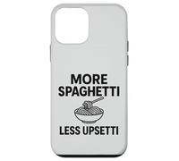 Più Spaghetti Meno Upsetti Amante della pasta Cibo italiano Amore Custodia per iPhone 12 mini