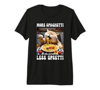 più Spaghetti Meno Upsetti Cat Maglietta Premium